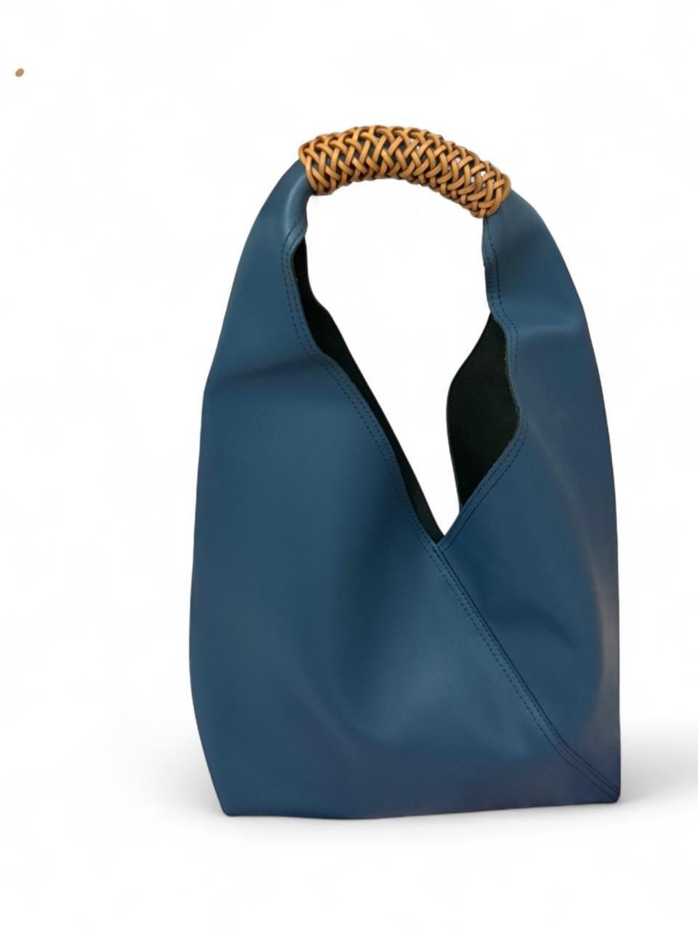 ✨Tiffany & Fred Navy Hobo with Woven Tan Handle, open to offers 🩷